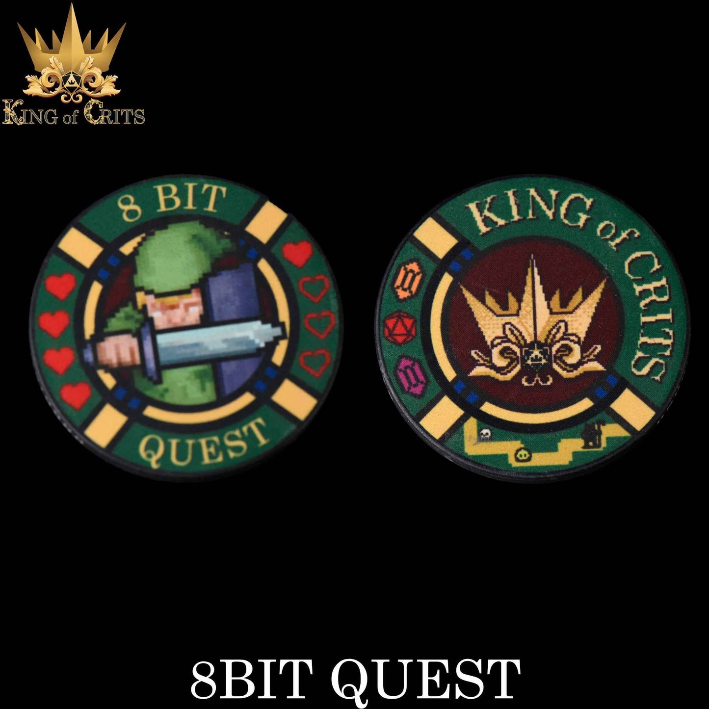 8BIT Quest - 11 Dice Set