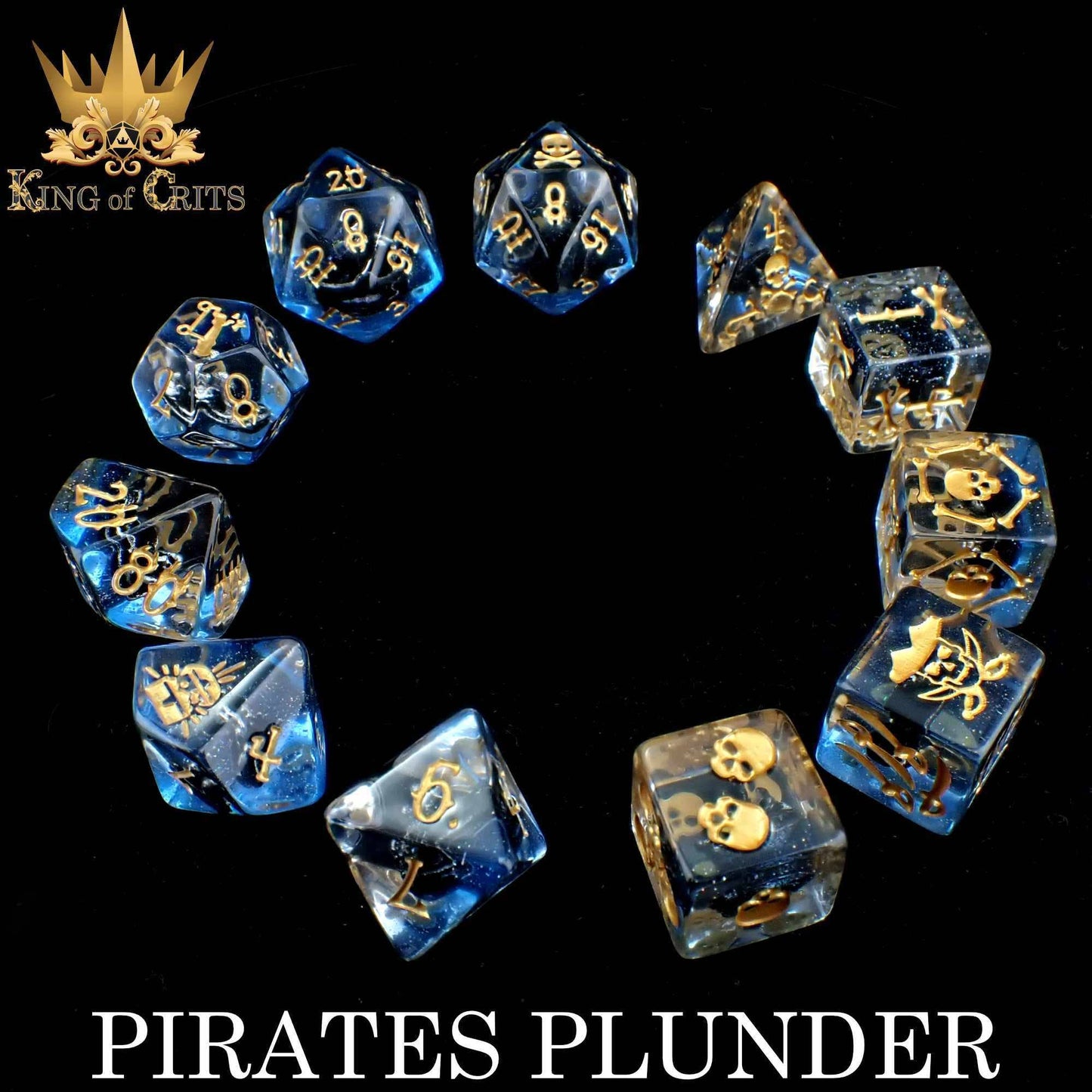 Pirates Plunder Dice Set – A King of Crits™ Original Design