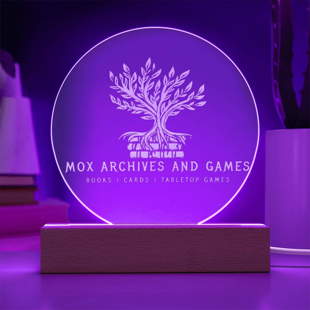 Mox Gear Engraved Acrylic Plaque