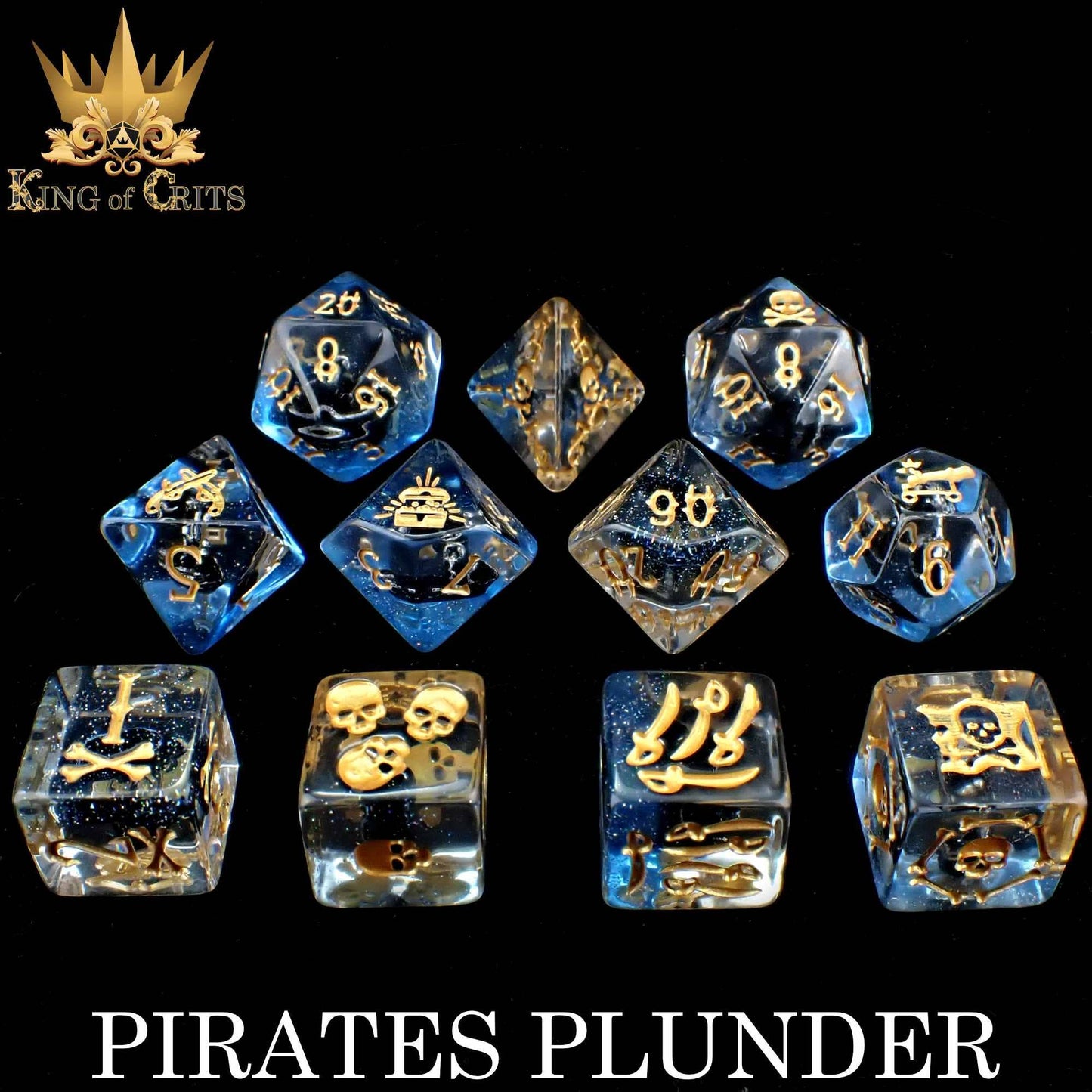 Pirates Plunder Dice Set – A King of Crits™ Original Design